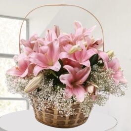 Basket of Pink Lily