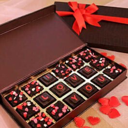 Box Of Love You Chocolates & Brownies