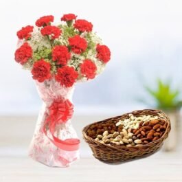 Carnation with Dryfruits