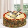 Colored Vermicelli Cream Cake